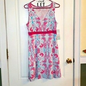 Lola By AFG Knee Length V-Neck Light Weight Dress